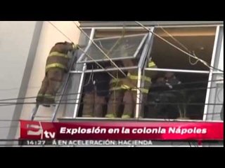 Explosión por acumulación de gas en departamento de la colonia Nápoles / Titulares