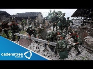 Los daños que dejó el temblor en China