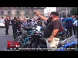 Motociclistas se manifiestan en demanda de respeto  / Excélsior Informa
