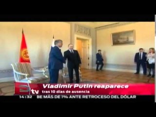 Vladimir Putin reaparece tras 10 días de ausencia / Titulares de la tarde