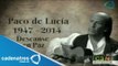 Paco de Lucía, guitarrista de flamenco, fallece a causa de un infarto