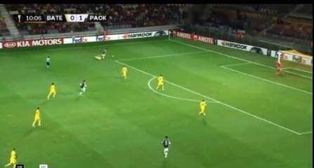 Jaba  Goal - Bate Borisov vs PAOK 0-2  04.10.2018 (HD)
