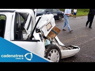 ¡¡IMPRESIONANTE!! Choque múltiple deja sin vida a 7 personas en Carretera México-Cuautla