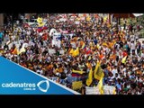 Jóvenes opositores protestan contra el presidente de Venezuela Nicolás Maduro