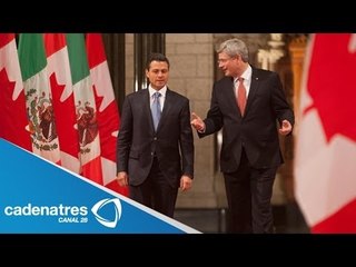 Enrique Peña Nieto se reúne en Palacio Nacional con Stephen Harper