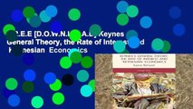 F.R.E.E [D.O.W.N.L.O.A.D] Keynes s General Theory, the Rate of Interest and  Keynesian  Economics