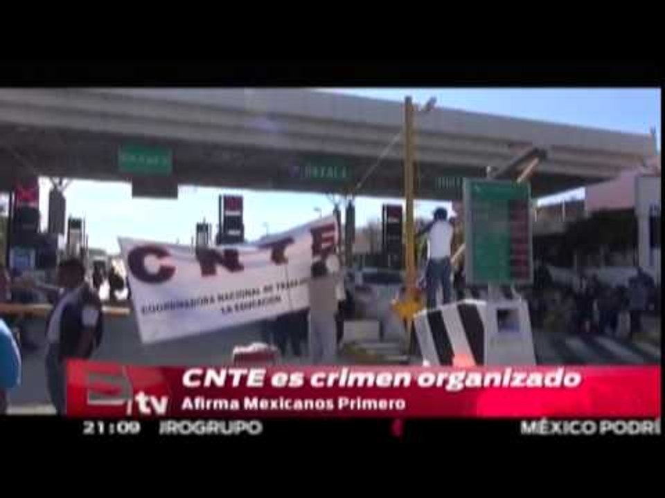 CNTE es crimen organizado, afirma Mexicanos Primero / Martín Espinosa