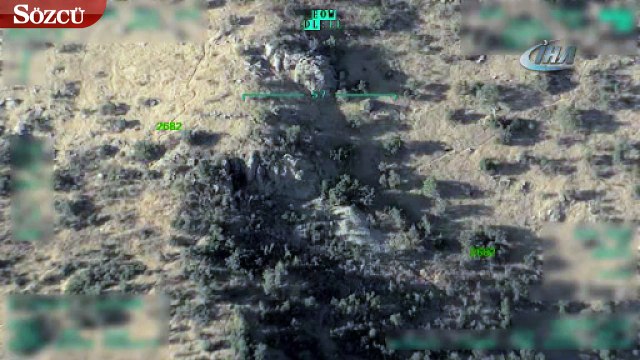 Irak'ın kuzeyinde terör yuvaları böyle vuruldu