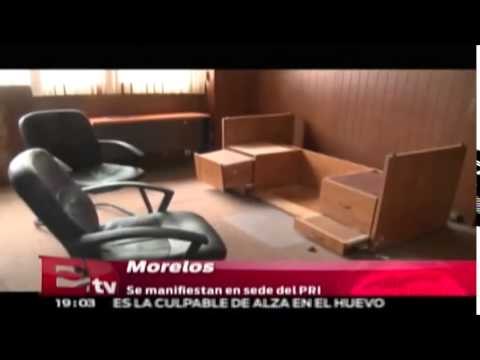 Candidatos del PRI-Morelos causan destrozos en edificio del partido / Excélsior