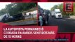 Miles de automovilistas padecen cierre de la México-Cuernavaca