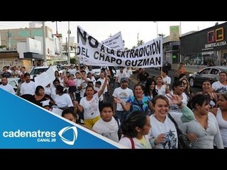 Culiacán se manifiesta en apoyo a la liberación de Joaquin El Chapo Guzmán