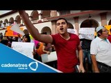 Habitantes de Apatzingán toman palacio municipal; piden la salida del alcalde