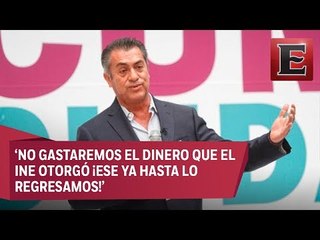 Invita ‘El Bronco’ a ciudadanía a aportar de 10 a 6 mil pesos para su campaña