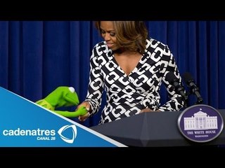 Rana René promociona Los muppets 2 en la casa blanca / Los manotazos de la semana