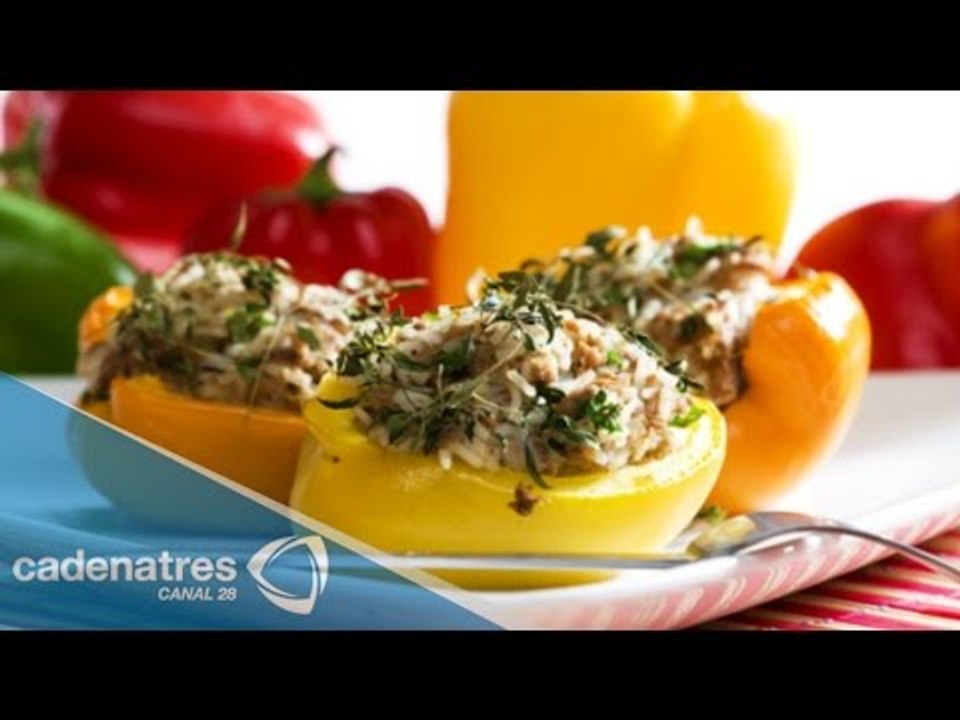 Deliciosos pimientos rellenos de atún