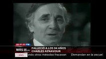 Charles Aznavour: falleció el cantante francés a los 94 años