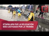 Lluvias inundan el oriente de la Ciudad de México