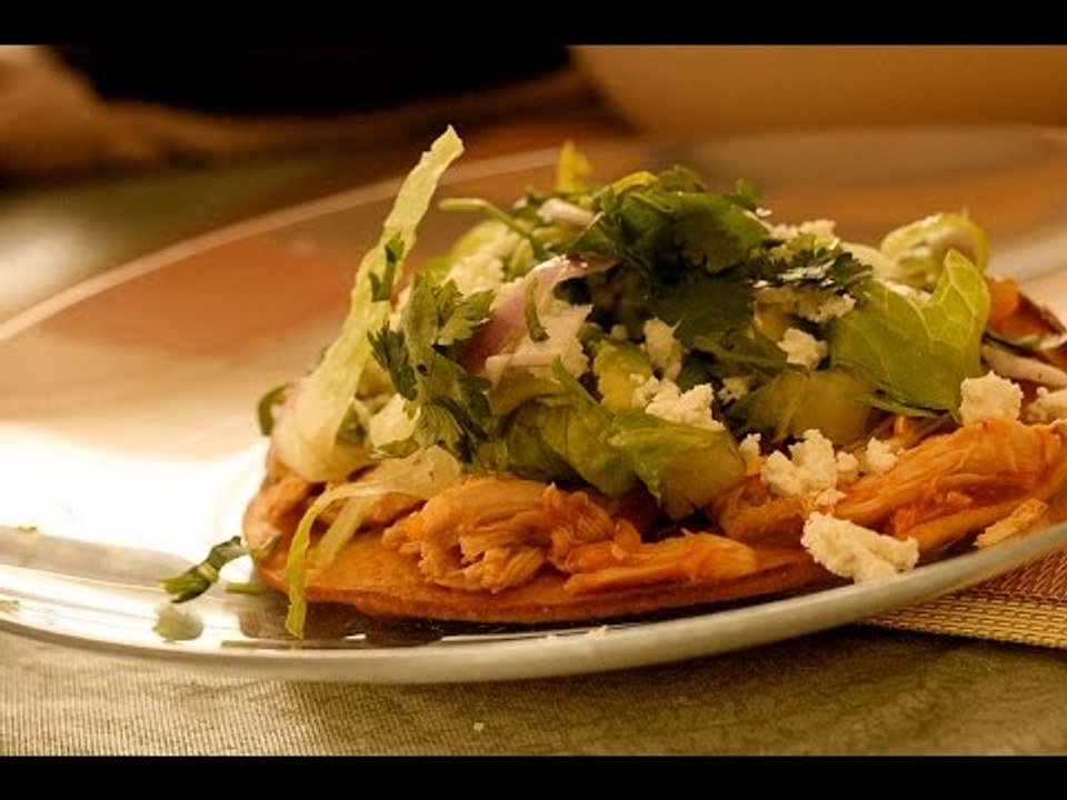 Tostadas de tinga de setas