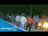 Habitantes de Juchitepec, Estado de México, bloquean nuevamente carretera por inseguridad