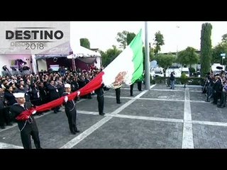Elecciones 2018: Izamiento de bandera en el Instituto Nacional Electoral