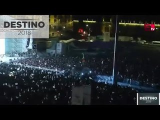 Simpatizantes de AMLO abarrotan el Zócalo de la CDMX