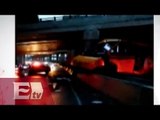 Autobús escolar choca contra muro en Periférico  / Vianey Esquinca
