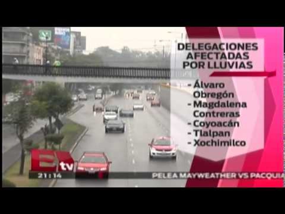 Fuertes lluvias en la Ciudad de México causan i...