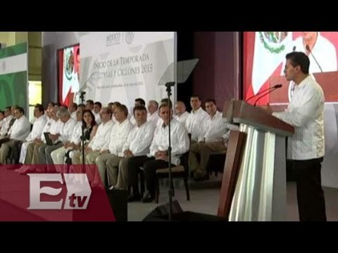 Peña Nieto llama a trabajar unidos para hacer frente a desastres naturales / Vianey Esquinca