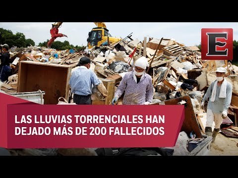 Buscan en Japón a 130 personas desaparecidas por inundaciones