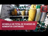Precio del gas LP en México se mantiene al alza