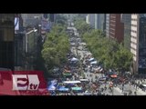 Maestros de Guerrero toman Paseo de la Reforma, DF / Titulares de la tarde