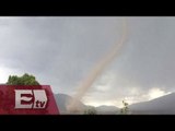 Video: Momento exacto del tornado en Coahuila / Titulares de la tarde