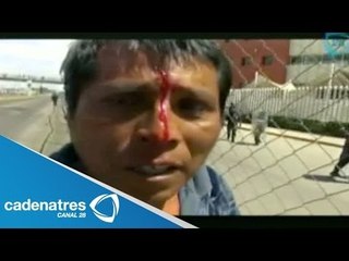 ¡¡IMPRESIONANTE!! Desalojan a indígenas en Oaxaca (VIDEO)