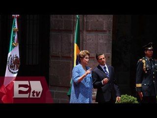 Peña Nieto recibe a Dilma Rousseff en Palacio Nacional / Vianey Esquicna