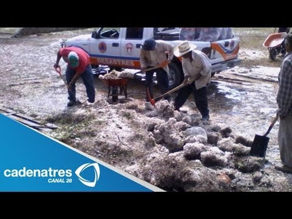 Hielo alcanza 40 centímetros de espesor en Morelos / Ice thickness reaches 40 centimeters in Morelo