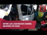 LO ÚLTIMO: Varios heridos en aparatoso accidente en la carretera Xochimilco-Topilejo