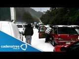 Tormentas primaverales causan cierre en autopista México-Toluca