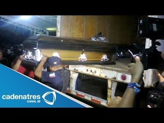 Llegan a Tabasco los cuerpos de los 36 muertos del accidente automovilístico