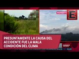 Primeros detalles del desplome de avión en Durango