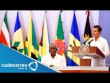 Inaugura Enrique Peña Nieto tercer Cumbre México-Caricom