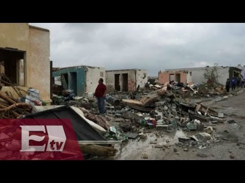 Inicia reconstrucción de Coahuila tras tornado / Vianey Esquinca