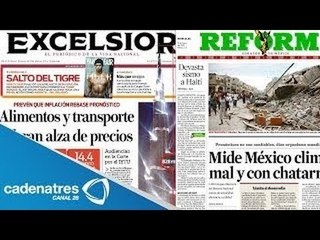 Así amanecen las portadas de los periódicos más importantes de México