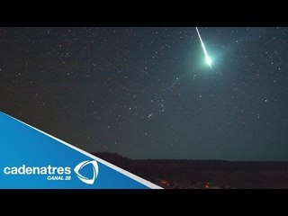 Canadienses captan caída de meteorito / Canadians capture meteorite fall