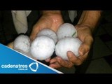 Cae granizo del tamaño de una pelota en Jalapa, Veracruz / Cae hail the size of a ball in Jalapa, V
