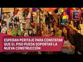 Locatarios de mercado Portales preocupados por construcción de un segundo nivel