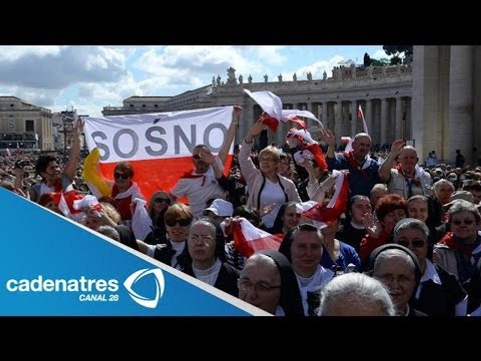 800 mil personas acuden a la canonización de Juan Pablo II y Juan XXIII