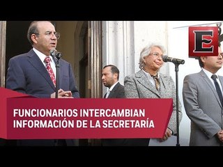Sánchez Cordero y Navarrete Prida afinan proceso transición en Segob