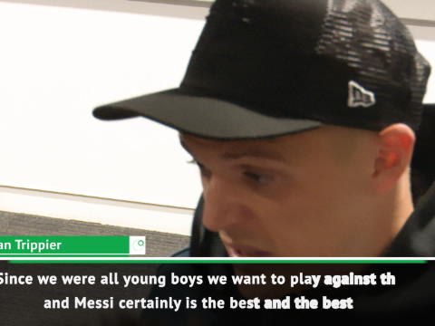 FOOTBALL: UEFA Champions League: You can't get near him! - Kieran Trippier on playing against Messi