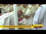 Cardenales saludan al papa emérito Benedicto XVI / Canonización de Juan Pablo II