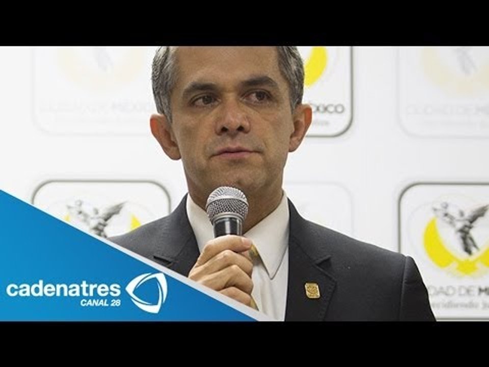Miguel Ángel Mancera da un informe del sismo de 6.6 grados Richter